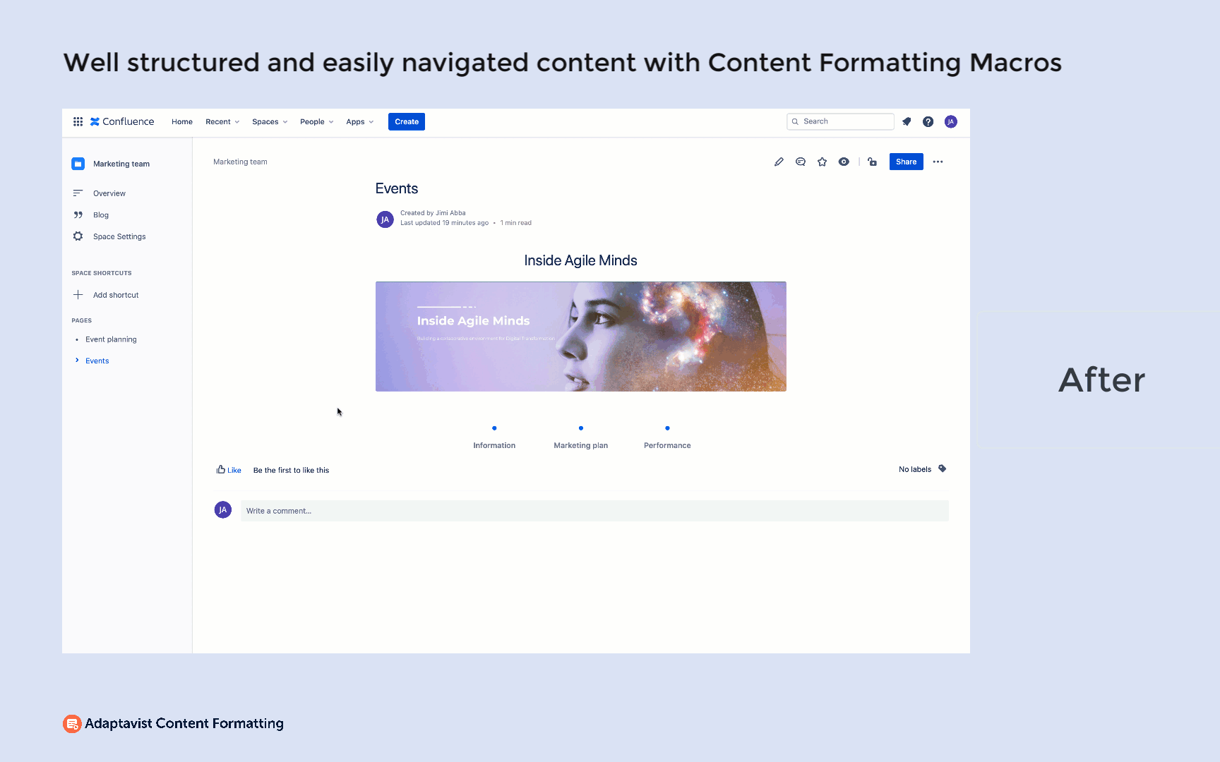 Content Formatting Macro After