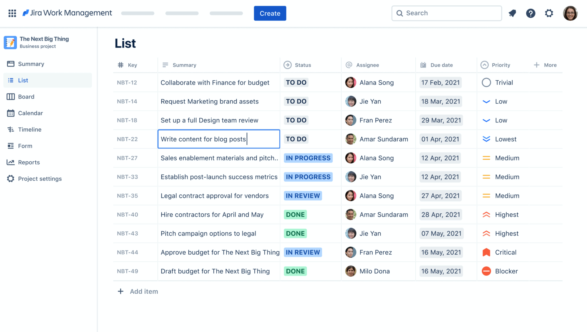 Jira Work Management