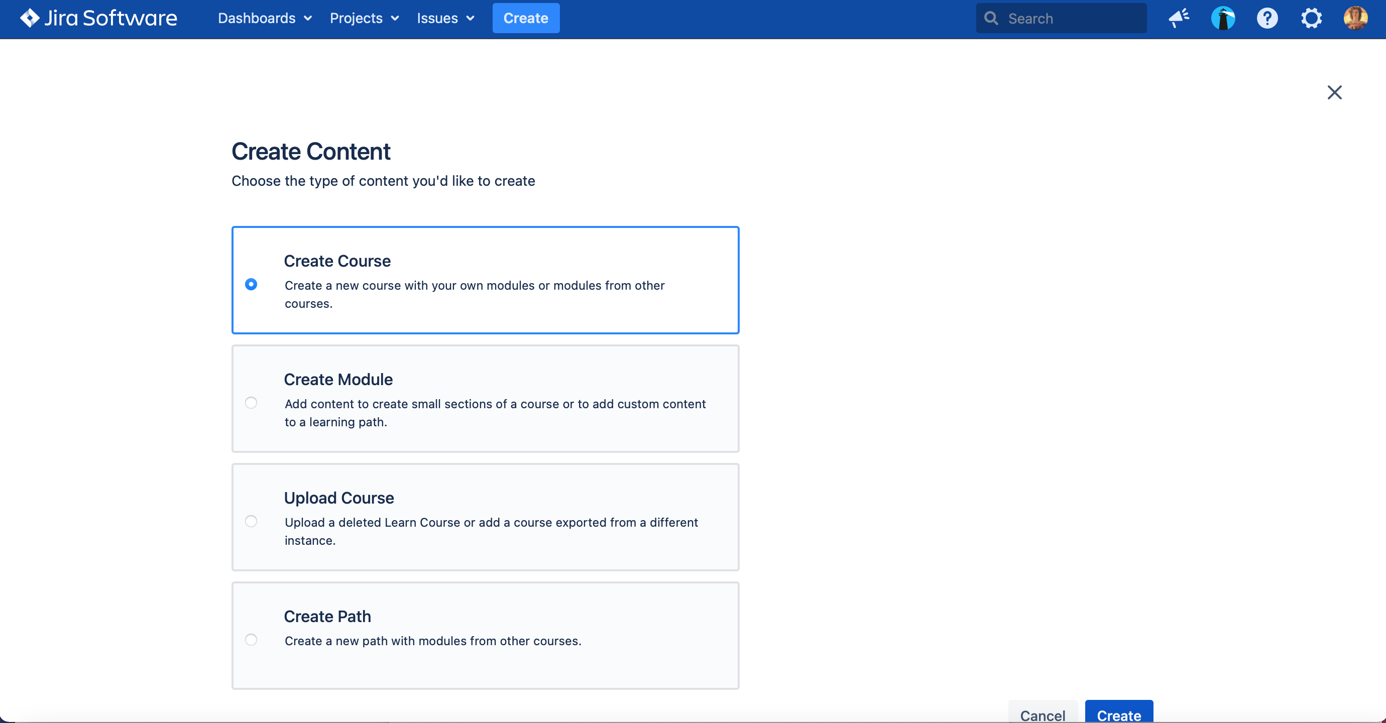Learn for Jira - Content